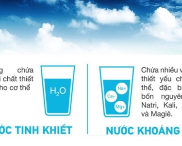 Nước tinh khiết và nước khoáng khác nhau thế nào? Cách phân biệt