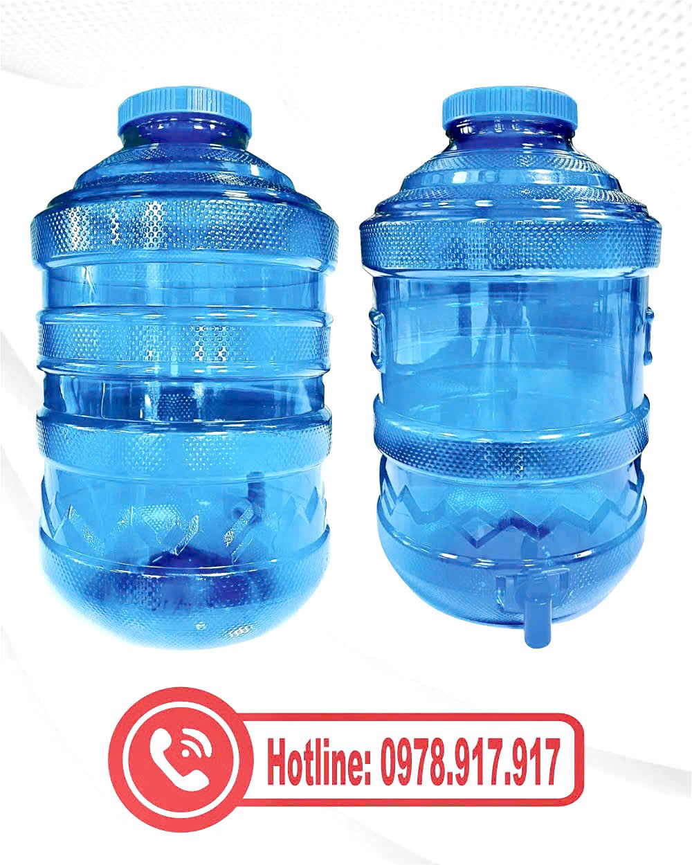 Bình nhựa PET 20lit cổ phi 110