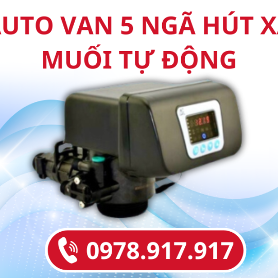 Auto Van 5 ngã hút xả muối tự động